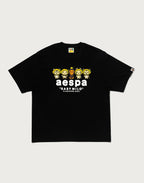 BAPE X AESPA BABY MILO LEMONADE RELAXED FIT TEE MENS