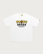 BAPE X AESPA BABY MILO LEMONADE RELAXED FIT TEE MENS