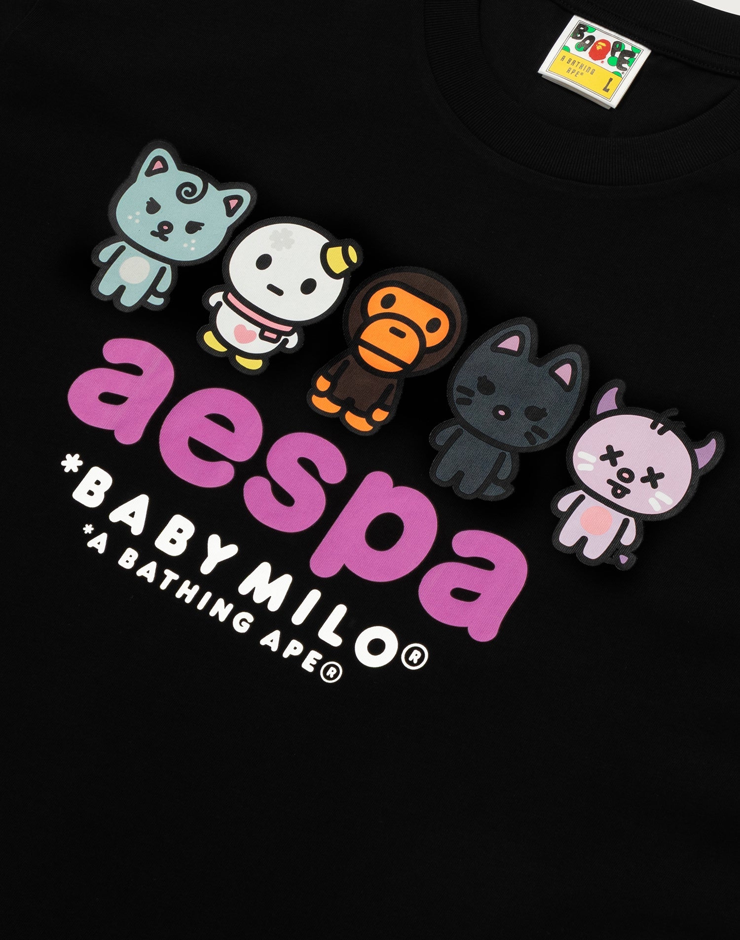 BAPE X AESPA BABY MILO TEE LADIES