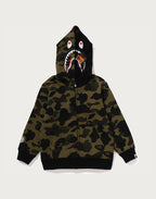 1ST CAMO MILO SHARK ZIP HOODIE KIDS