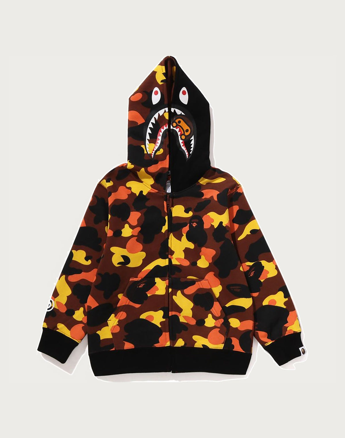 1ST CAMO MILO SHARK ZIP HOODIE KIDS